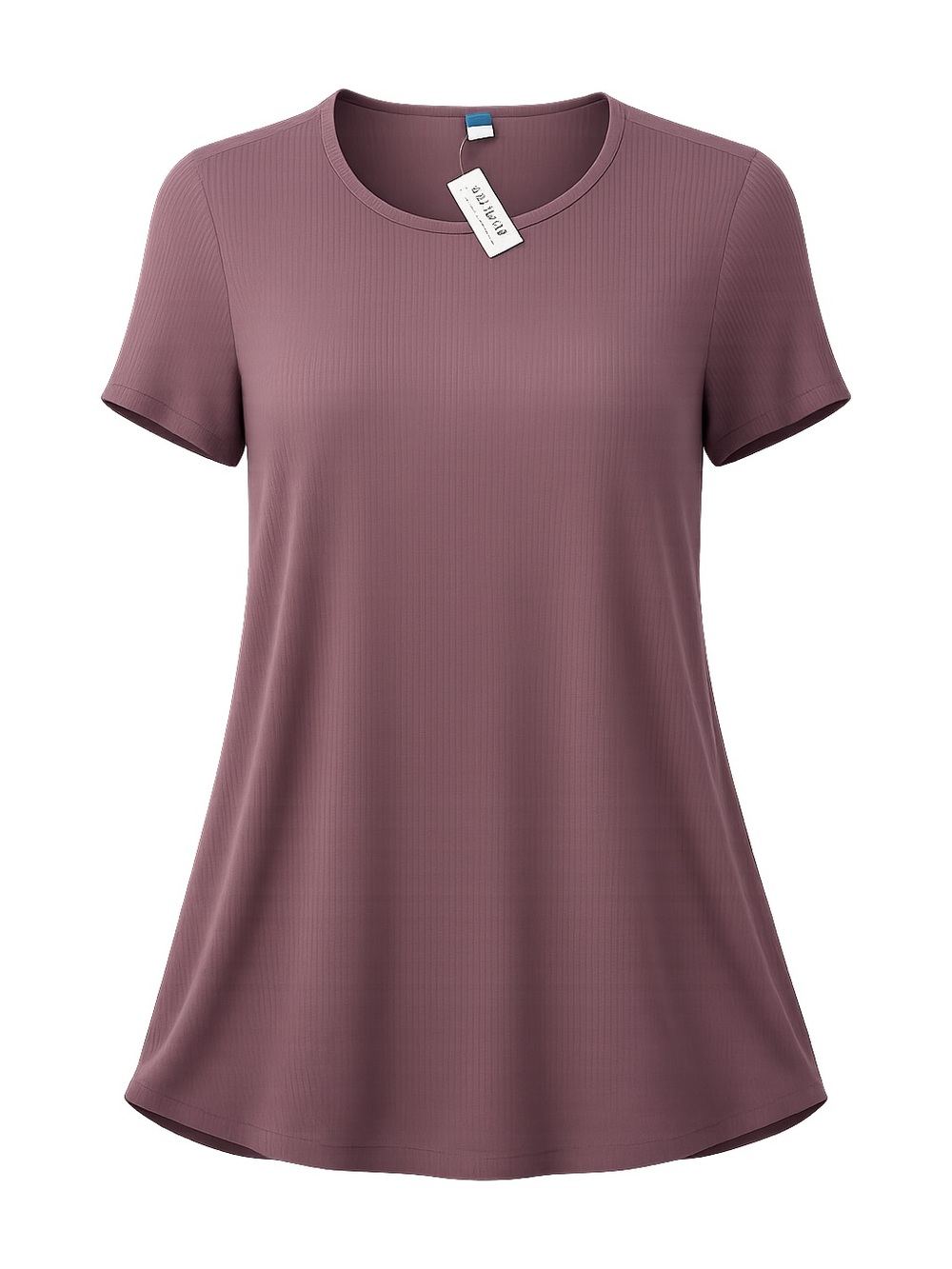 Old Navy Woman’s Short-Sleeve Ribbed Tunic Tee in Mauve NEW w Tag. SZ XXL